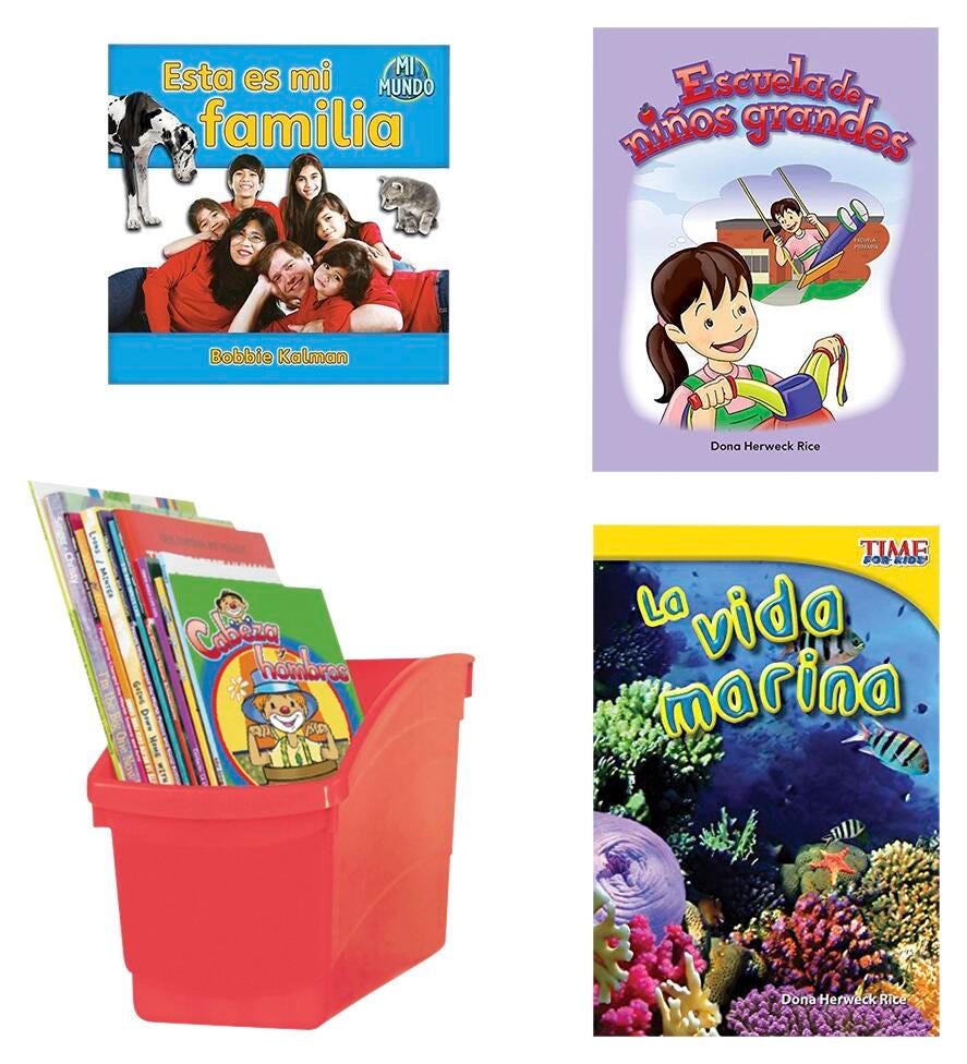 Achieve It! Spanish Leveled Readers E-F Fiction & Nonfiction: Complete Set, Item Number 2105578